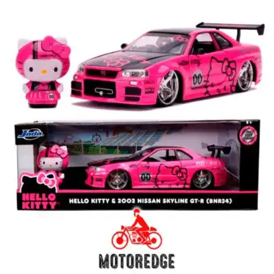 Hello Kitty Nissan Skyline GTR R34 2002 1:24 Jada