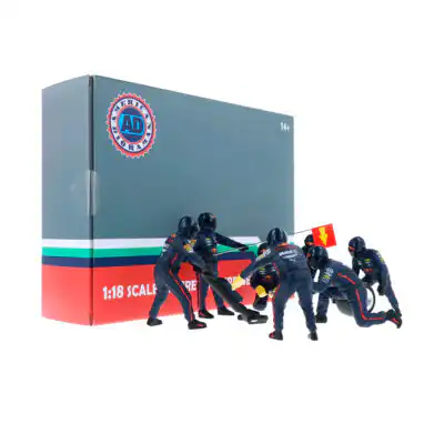 Red Bull F1 Equipo Pits Formula 1 Escala 1/18 American Diorama