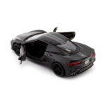 Chevrolet Corvette 2020 Stingray C8 Negro 1/24 Motor Max - Imagen 5