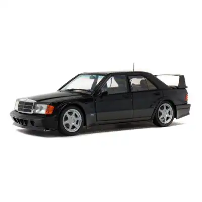 Mercedes Benz 190E Evolution 2 1990 Solido Escala 1/18 Negro Metal