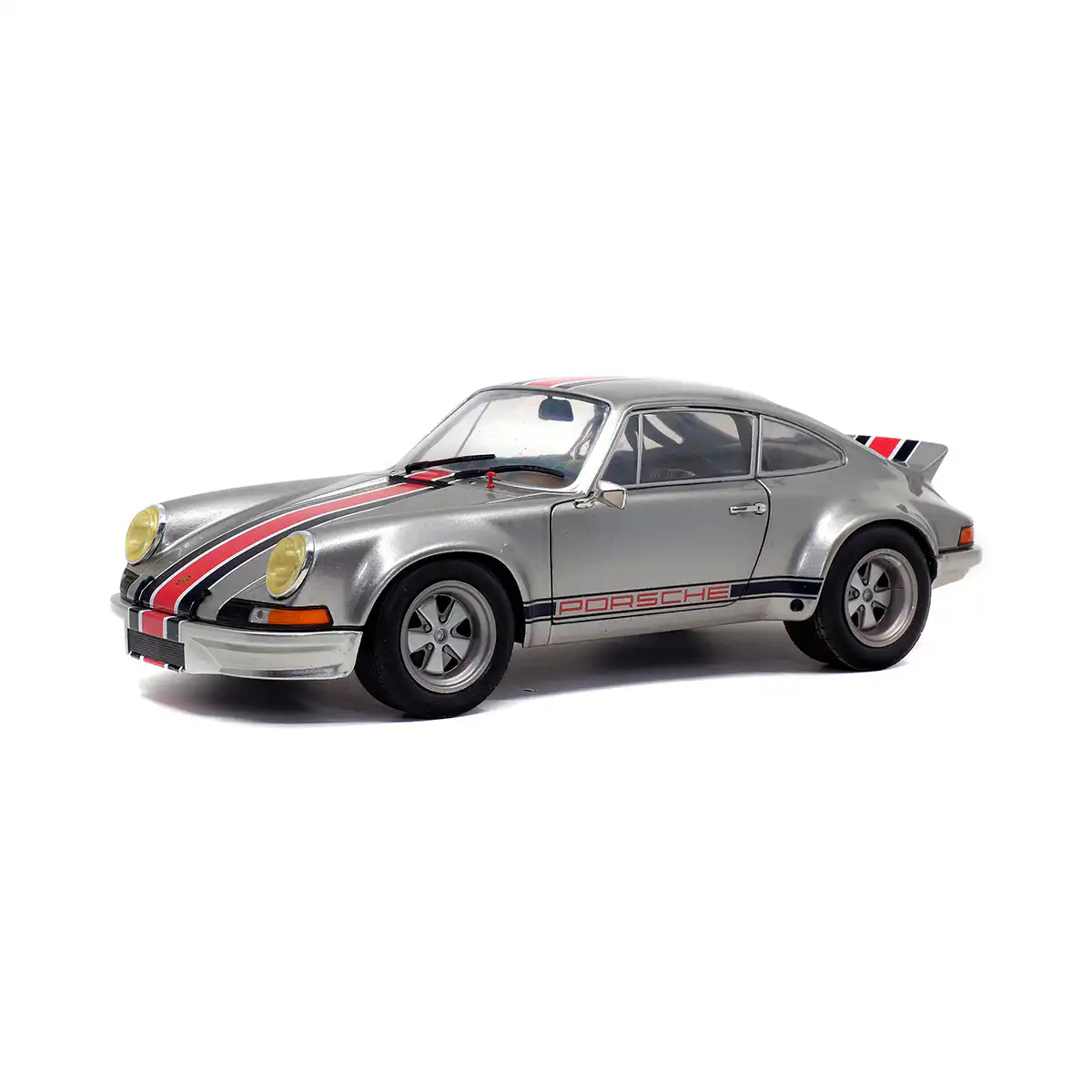 S1801112Por7 Porsche 911 RSR 1973 Outlaw Solido Escala 1/18 Plata Metal