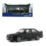 BMW E30 1990 Sport Evo Solido Escala 1/18 Negro Metal - Imagen 10