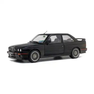 BMW E30 1990 Sport Evo Solido Escala 1/18 Negro Metal