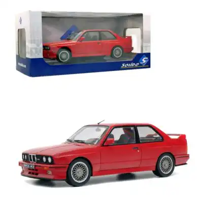 BMW E30 M3 1990 Coupe Rojo Solido Escala 1/18