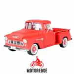 Chevy 5100 Stepside 1955 Rojo Mate Escala 1/24 Motor Max - Imagen 2