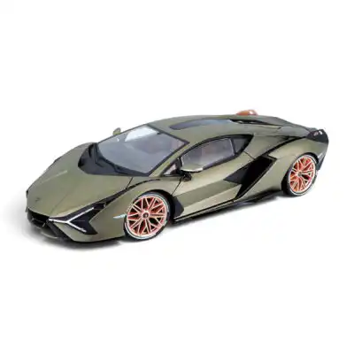 Lamborghini Sian FKP 37 2020 Burago Escala 1/18 Verde Metal