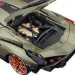 Lamborghini Sian FKP 37 2020 Burago Escala 1/18 Verde Metal - Imagen 7