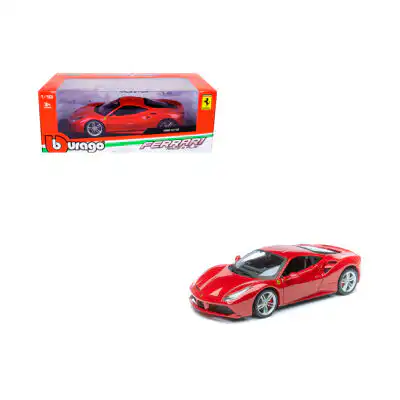 Ferrari 488 GTB Rojo Burago Escala 1/24
