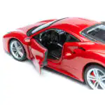 Ferrari 488 GTB Rojo Burago Escala 1/24 - Imagen 8