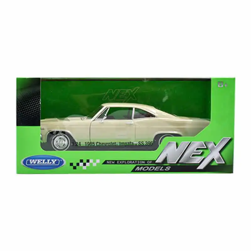 22417MJBEIGE5 Chevrolet Impala SS 396 1965 Beige Welly Escala 1/24