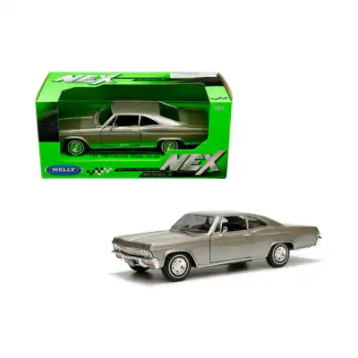 Chevrolet Impala SS 396 1965 Plata Welly Escala 1/24