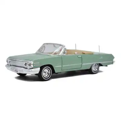Chevrolet Impala SS 1963 Verde Welly Escala 1/24