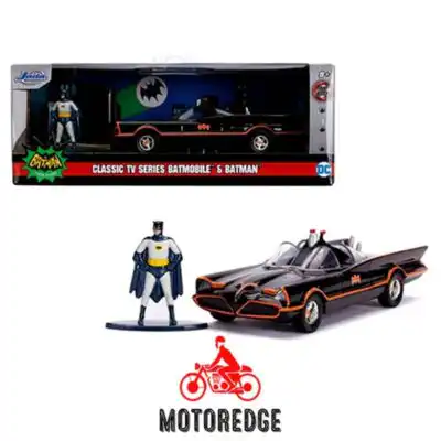 Batimovil Clasico Batman Adam West con Figura 1:32 Jada