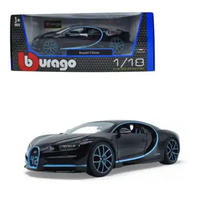 Bugatti Chiron 42 Segundos Burago Escala 1/18