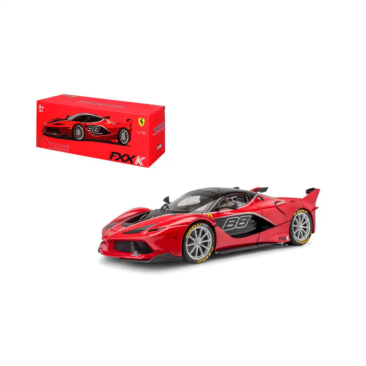 1816907RDFerrari Ferrari FXX K Rojo Race Signature Series Burago Escala 1/18 - Imagen 1