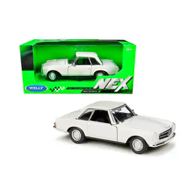 Mercedes Benz 230 SL 1963 Blanco Welly Escala 1/24