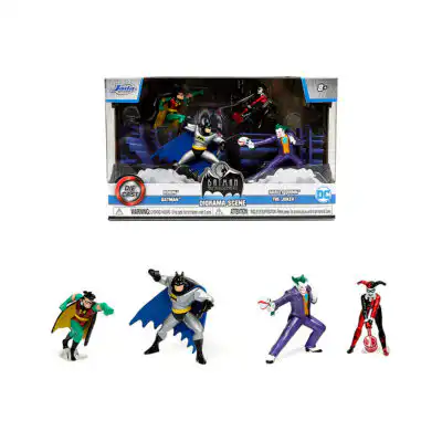 Batman Serie Animada Diorama Set 4 Piezas Jada Metalfigs
