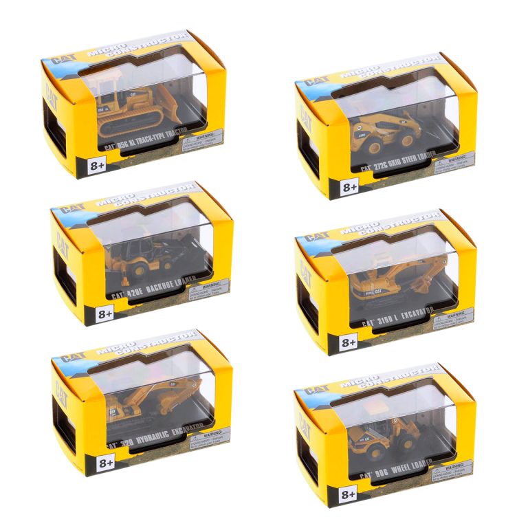 Set Maquinaria CAT 6 Piezas Micro Constructors Diecast Masters