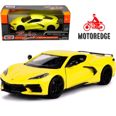 Chevrolet Corvette 2020 Stingray C8 Amarillo Motor Max 1/24