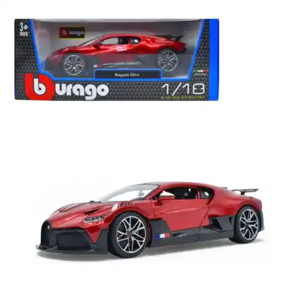 Bugatti Divo 2018 Rojo Burago Escala 1/18