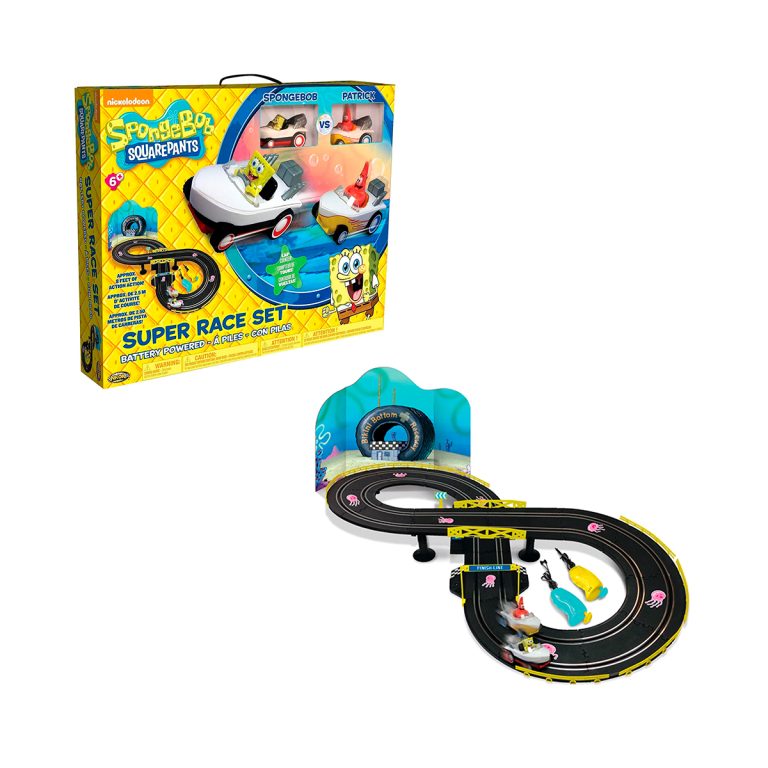 Bob Esponja Patricio Pista De Carreras Super Race Set RC