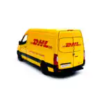 Mercedes Benz Sprinter DHL Van 2020 Kinsmart Escala 1/48 - Imagen 5