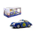 Porsche 356A 1953 Carrera Panamericana Lippmann Solido Escala 1/18 Azul Metal - Imagen 8
