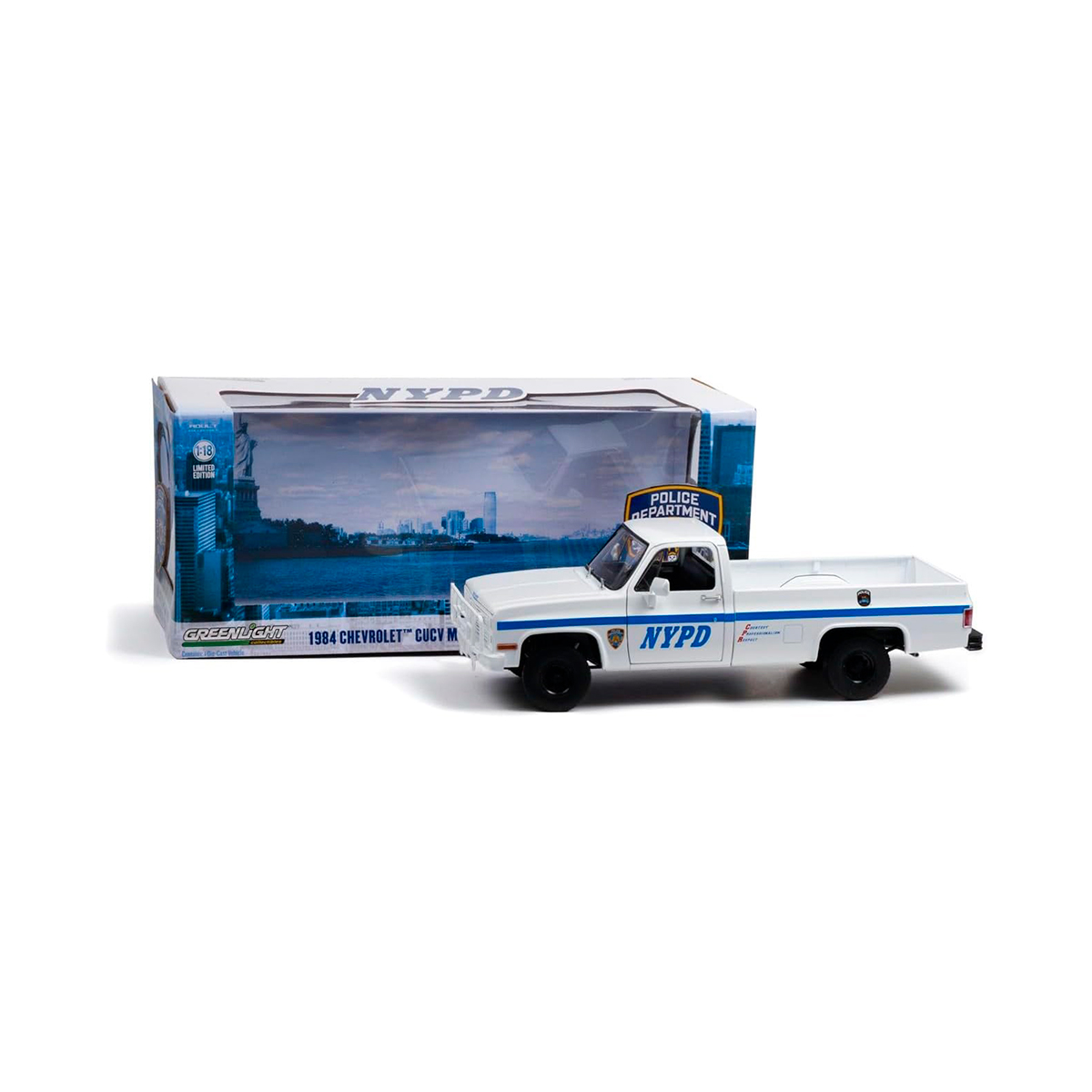 Chevrolet Van 1984 CUCV Patrulla NYPD Greenlight Escala 1/18