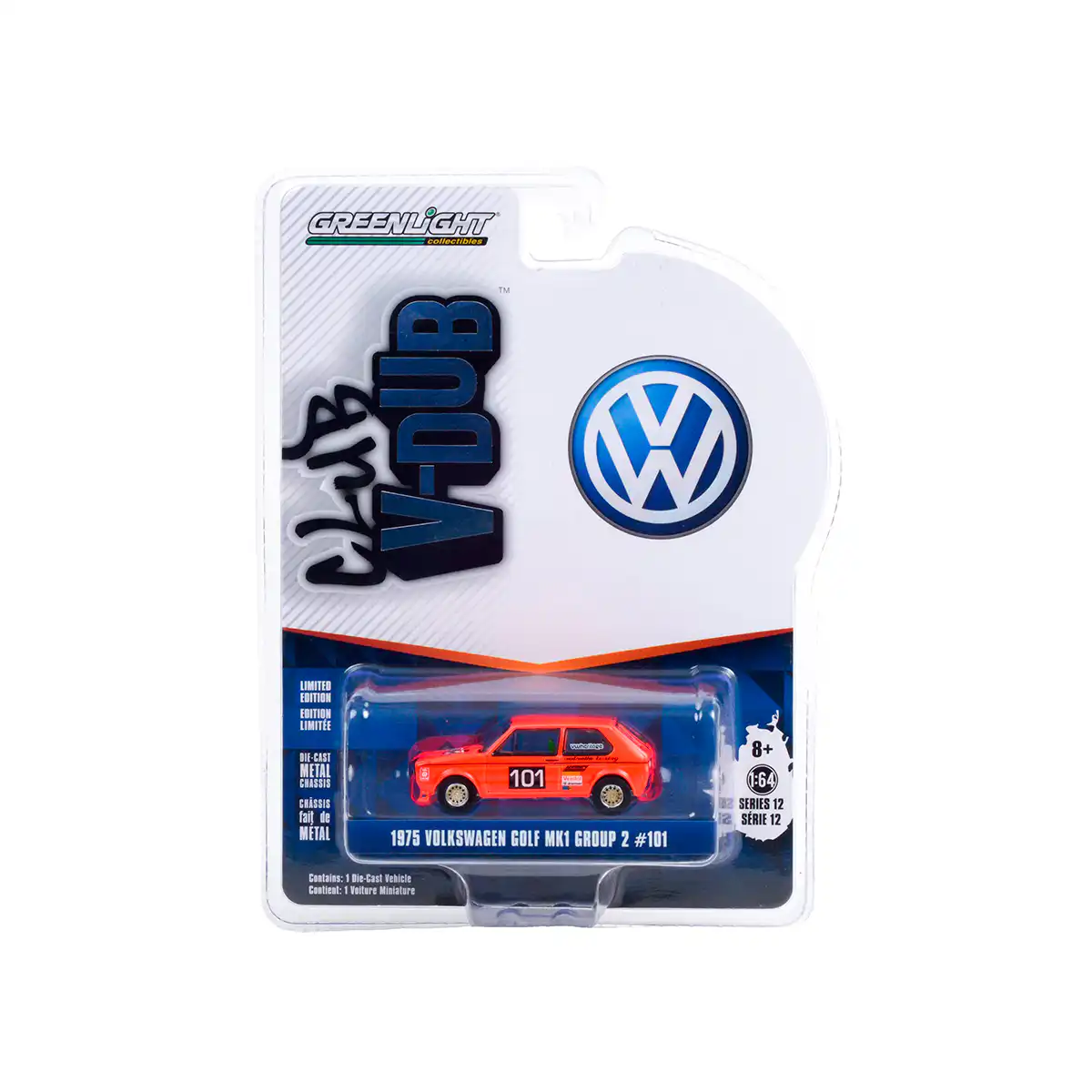 36020CGolf1 VW Golf MK1 1975 Caribe German Grand Prix Greenlight Escala 1/64