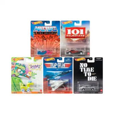 Hot Wheels Serie Retro Premium 5 Piezas Reptar Cruella 1/64