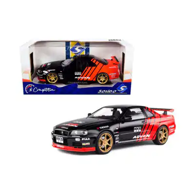 Nissan Skyline GTR R34 1999 ADVAN Drift Solido Escala 1/18