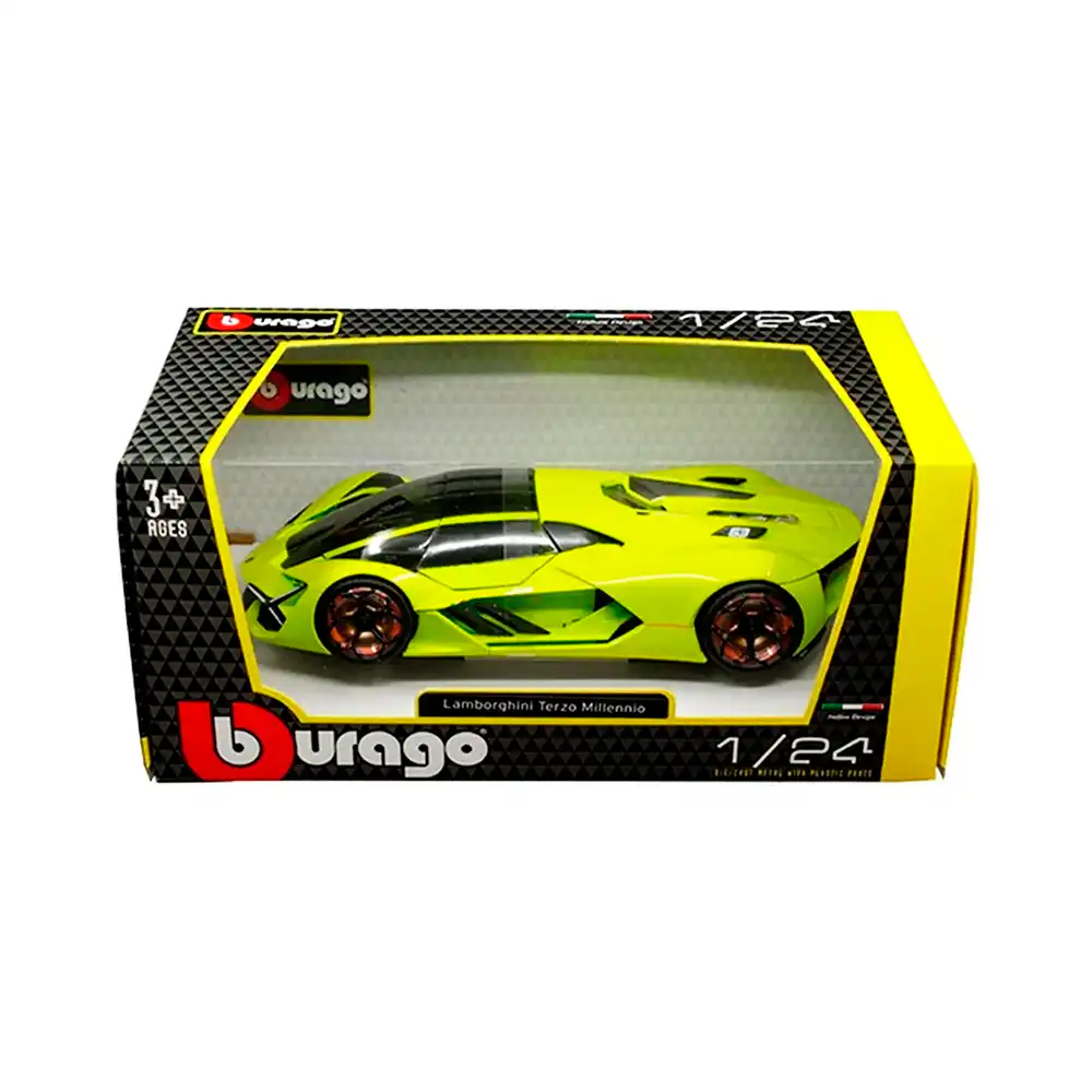 terzogrn3 Lamborghini Terzo Millennio Verde Burago Escala 1/24