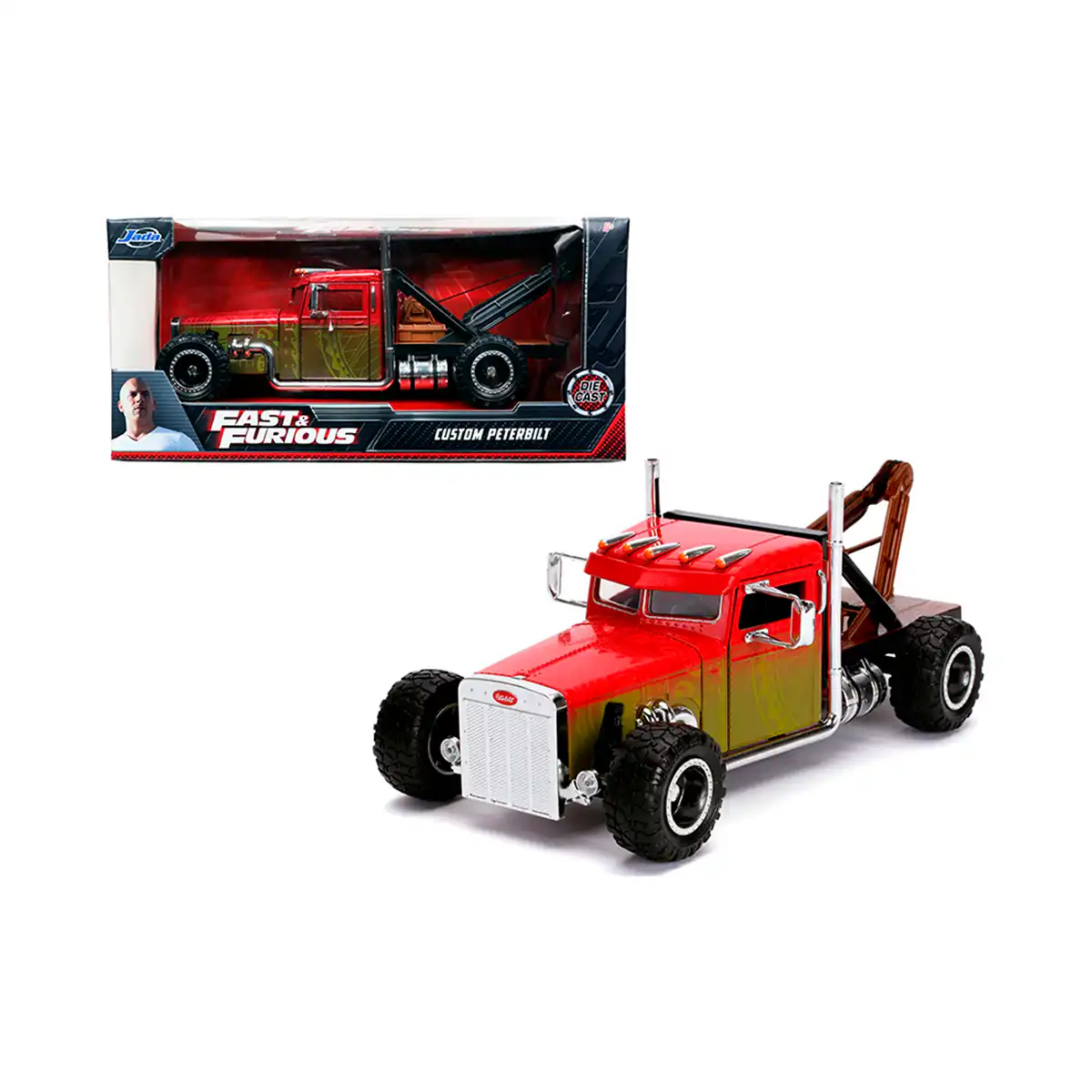 32058Jada Trailer Peterbilt Hobbs Rápido y Furioso Jada Escala 1/24