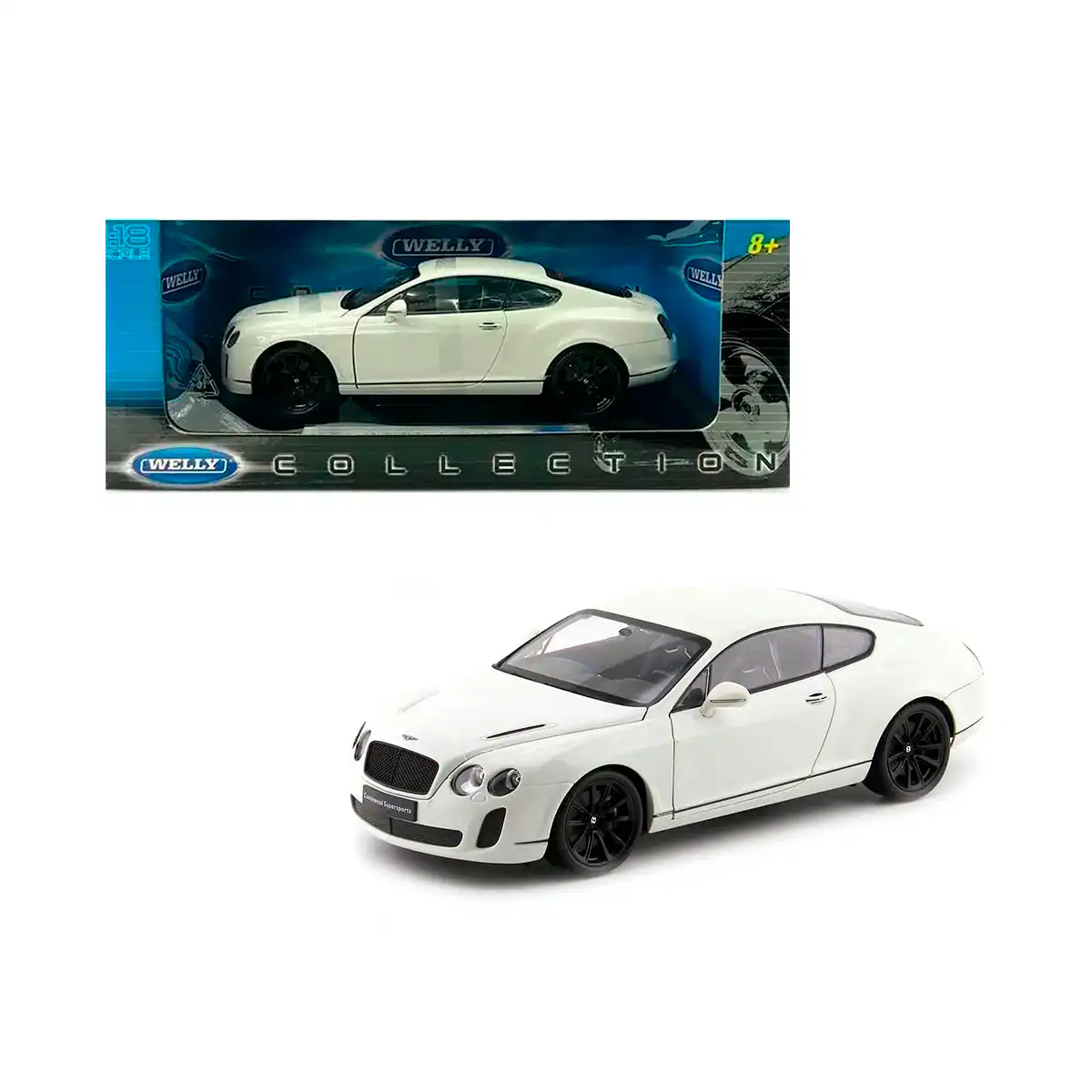 18038WWH1 Bentley Continental Supersports Blanco Welly Escala 1/18