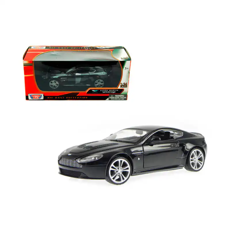 Aston Martin V12 Vantage Negro Motor Max Escala 1/24