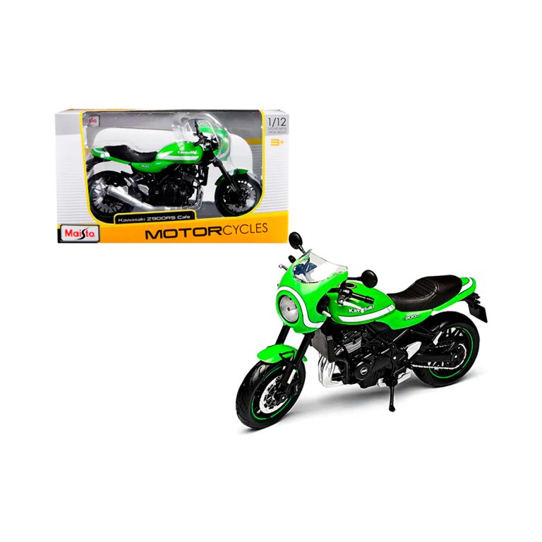 Kawasaki Z900 RS Cafe Racer Verde Maisto Escala 1/12