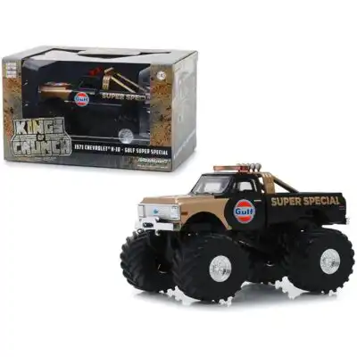 Chevrolet K10 1971 Gulf Monster Truck King Crunch Greenlight 1/43