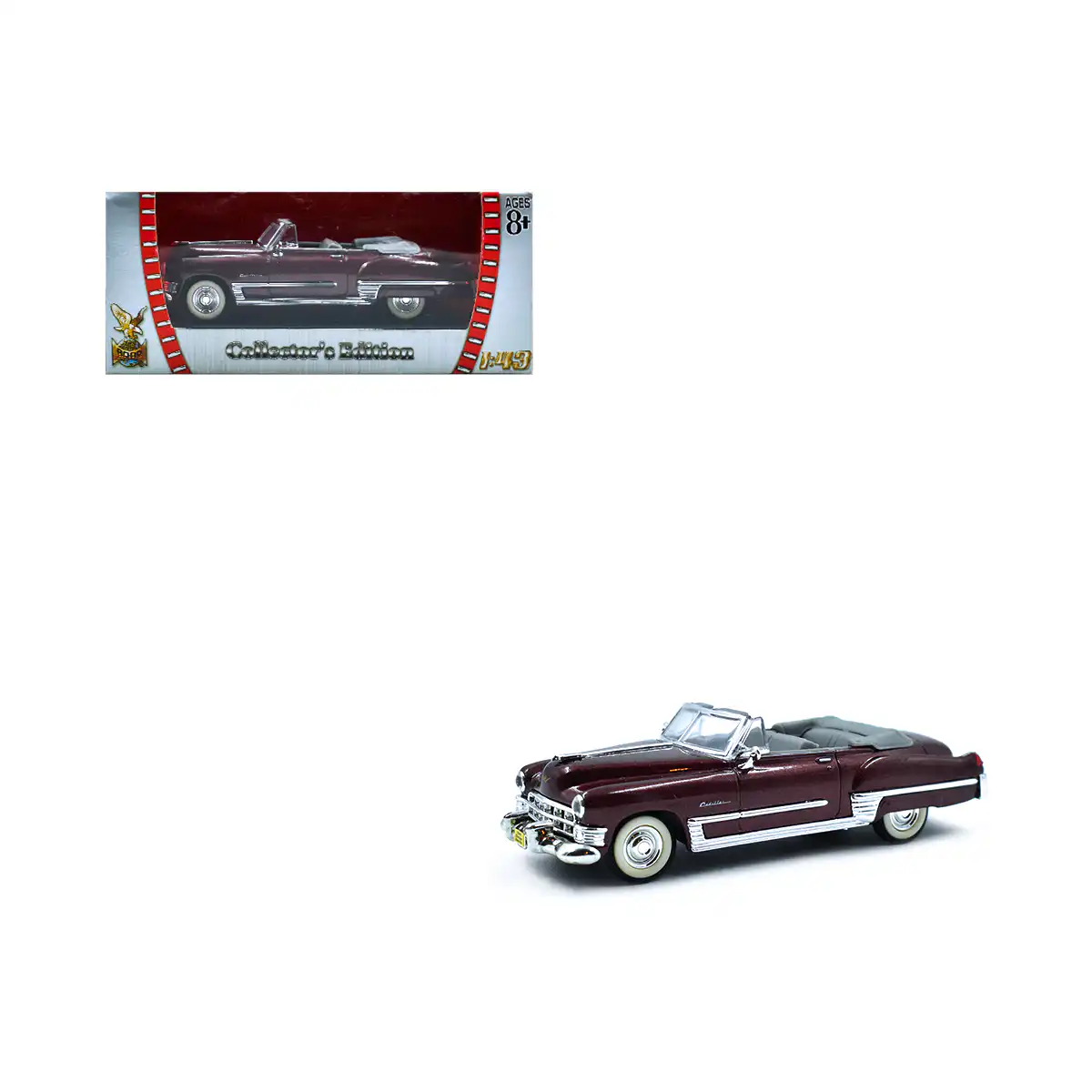 94243CadiDevRD1 Cadillac Coupe de Ville 1949 Rojo Road Signature Escala 1/43 - Imagen 1
