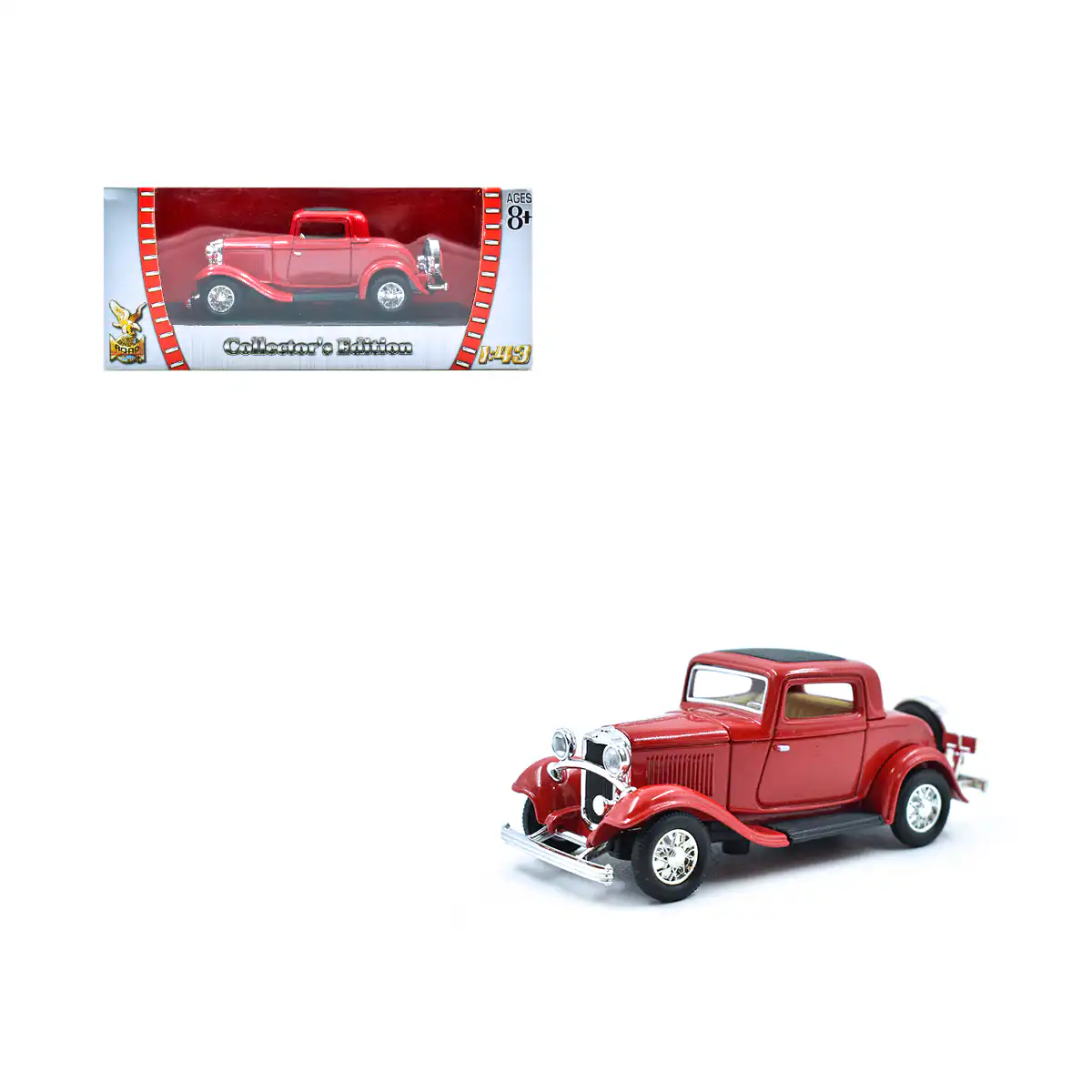 94243tresven6 Ford Coupe 1932 3 Ventanas Road Signature Escala 1/43 - Imagen 1