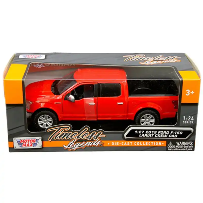 Ford Lariat F150 Pickup 2019 Rojo Motor Max Escala 1/24