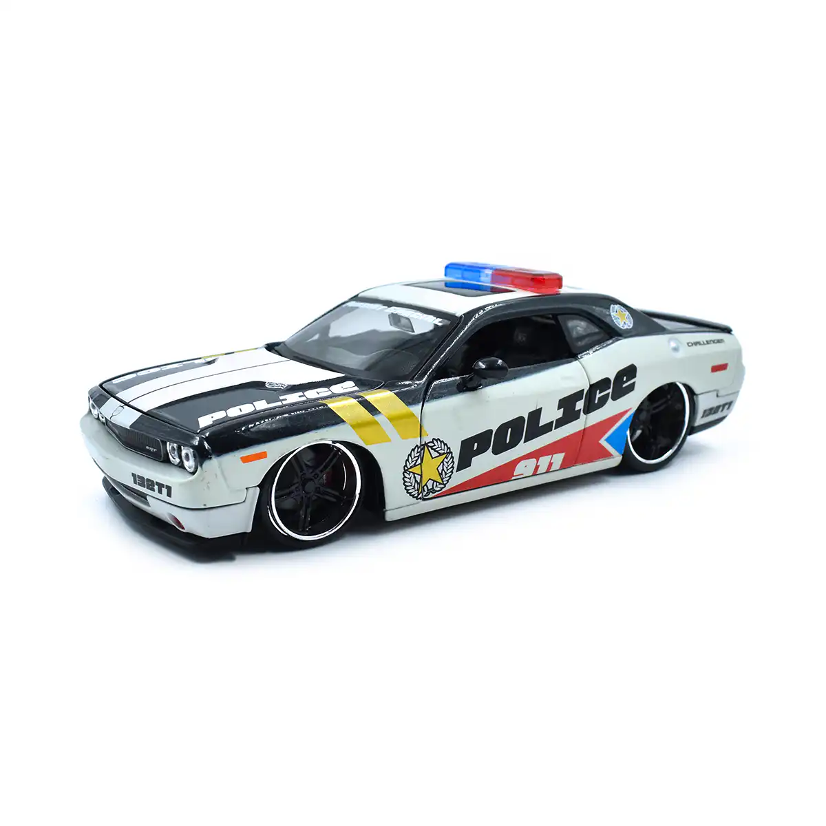 34342Dodge Dodge Challenger 2008 Policia Patrulla Maisto Escala 1/24