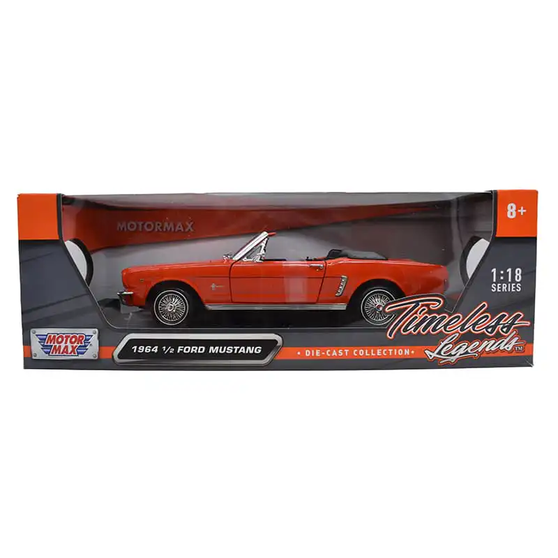 73145ORANGE Ford Mustang 1964 1/2 Naranja Escala 1:18 Motor Max - Imagen 1