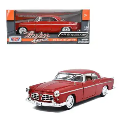 Chrysler C300 Coupé 1955 Rojo Motor Max Escala 1/24
