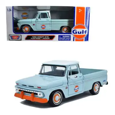 Chevy C10 Fleetside Pickup 1966 Gulf Motor Max Escala 1/24