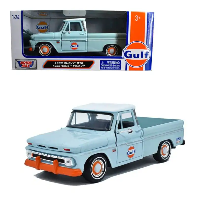 Chevy C10 Fleetside Pickup 1966 Gulf Motor Max Escala 1/24