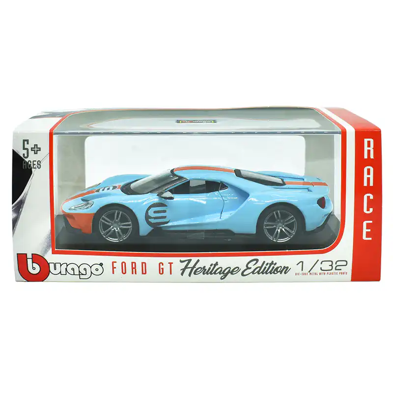 1841164gulf3 Ford GT 2019 Gulf Heritage Burago Escala 1/32