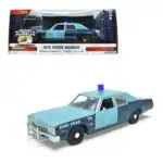 Dodge Monaco 1975 Patrulla Estatal Greenlight Escala 1/24 Azul Metal - Imagen 7