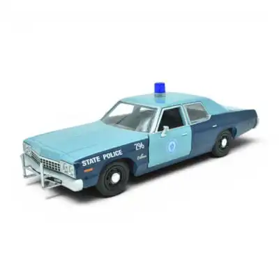 Dodge Monaco 1975 Patrulla Estatal Greenlight Escala 1/24 Azul Metal