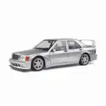 Mercedes Benz 190E Evolution 2 1990 Solido Escala 1/18 Plateado Metal