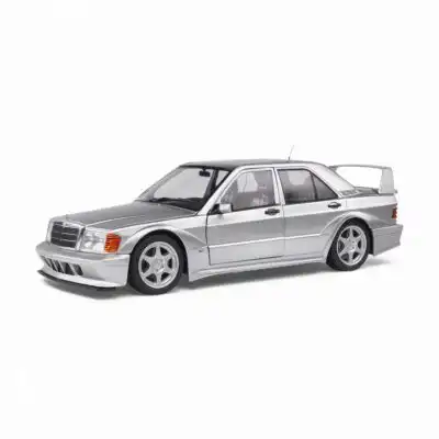 Mercedes Benz 190E Evolution 2 1990 Solido Escala 1/18 Plateado Metal